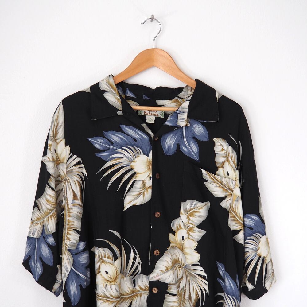 Vintage Tommy Bahama Floral Camp Shirt - Sz: XL